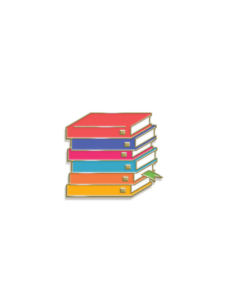 Emily Henry - Book Stack enamel pin