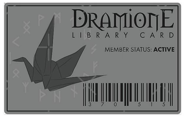 Dramione Library Card Sticker