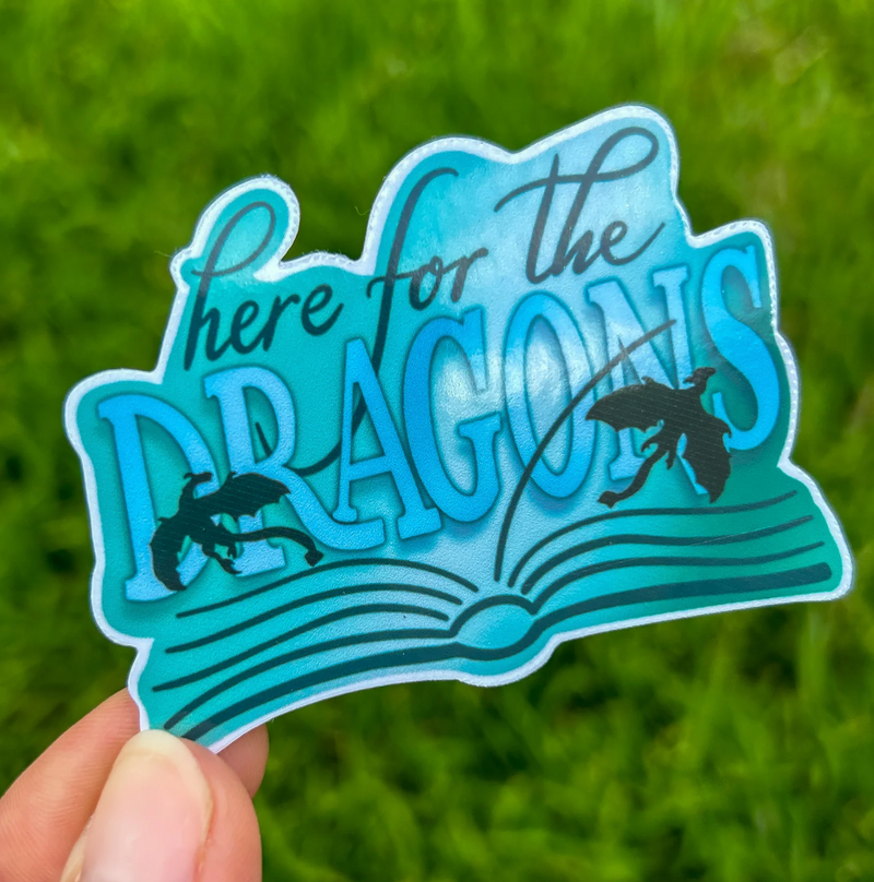 Here for the Dragons Sticker