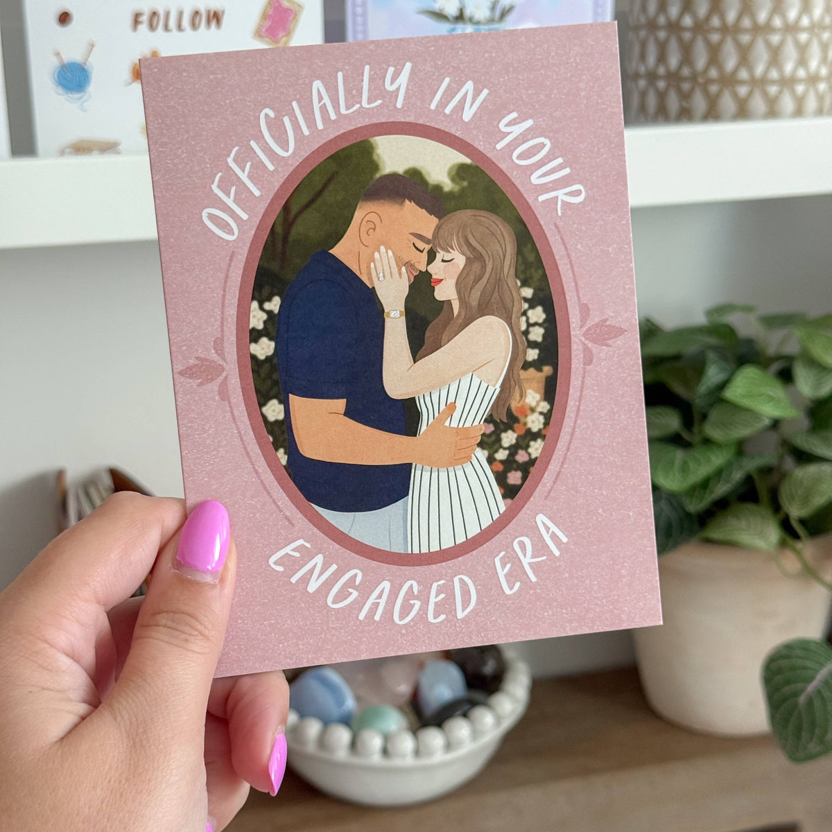 Officially In Your Engaged Era - Secret Garden Love Card