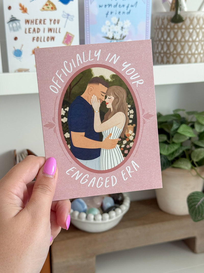 Officially In Your Engaged Era - Secret Garden Love Card