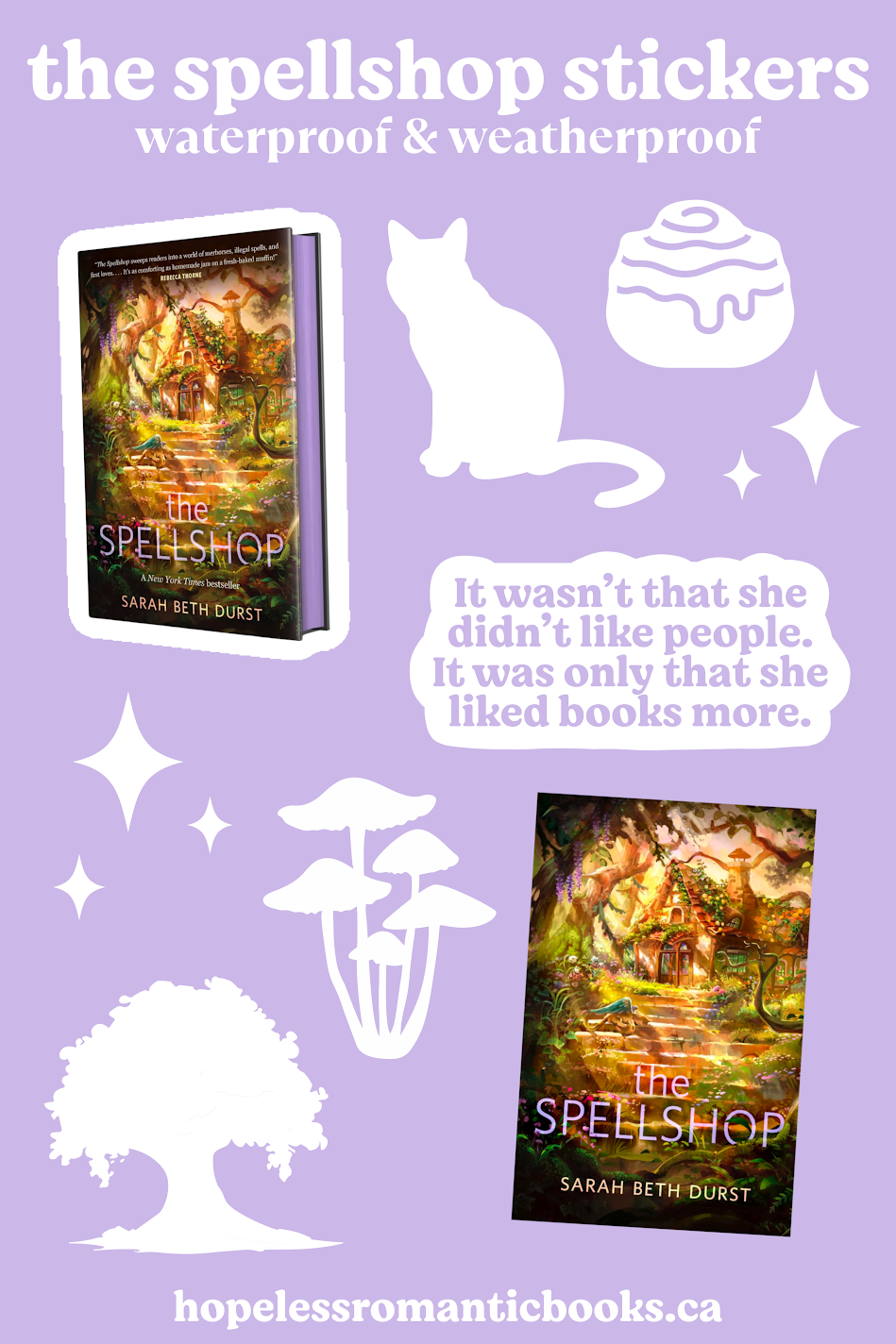 The Spellshop (Paperback) +free sticker sheet! - Hopeless Romantic