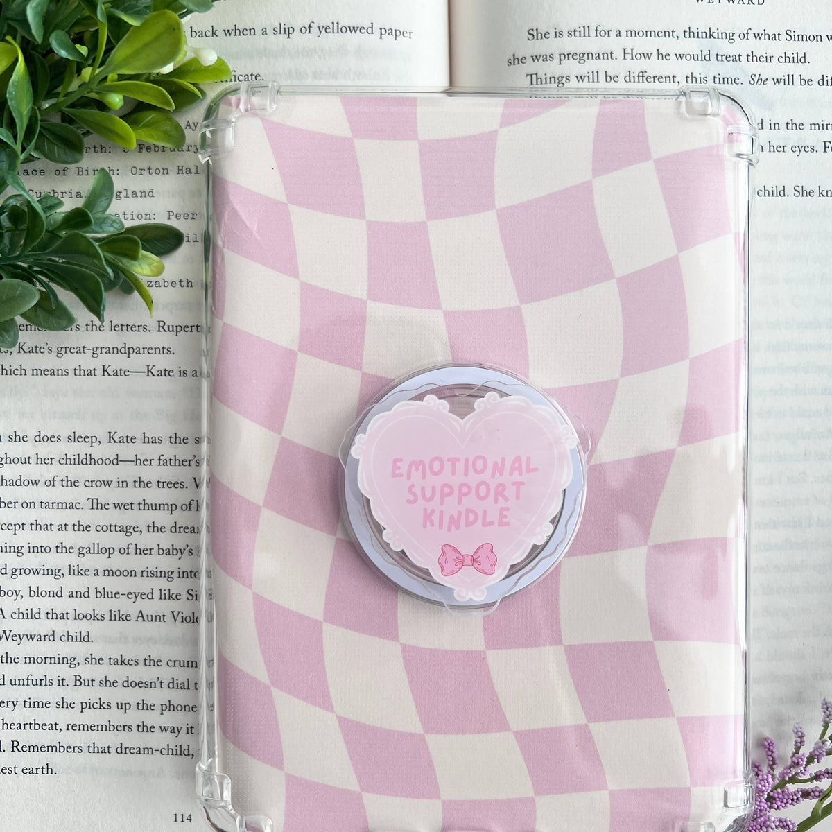 Emotional Support Kindle e-reader/ phone grip