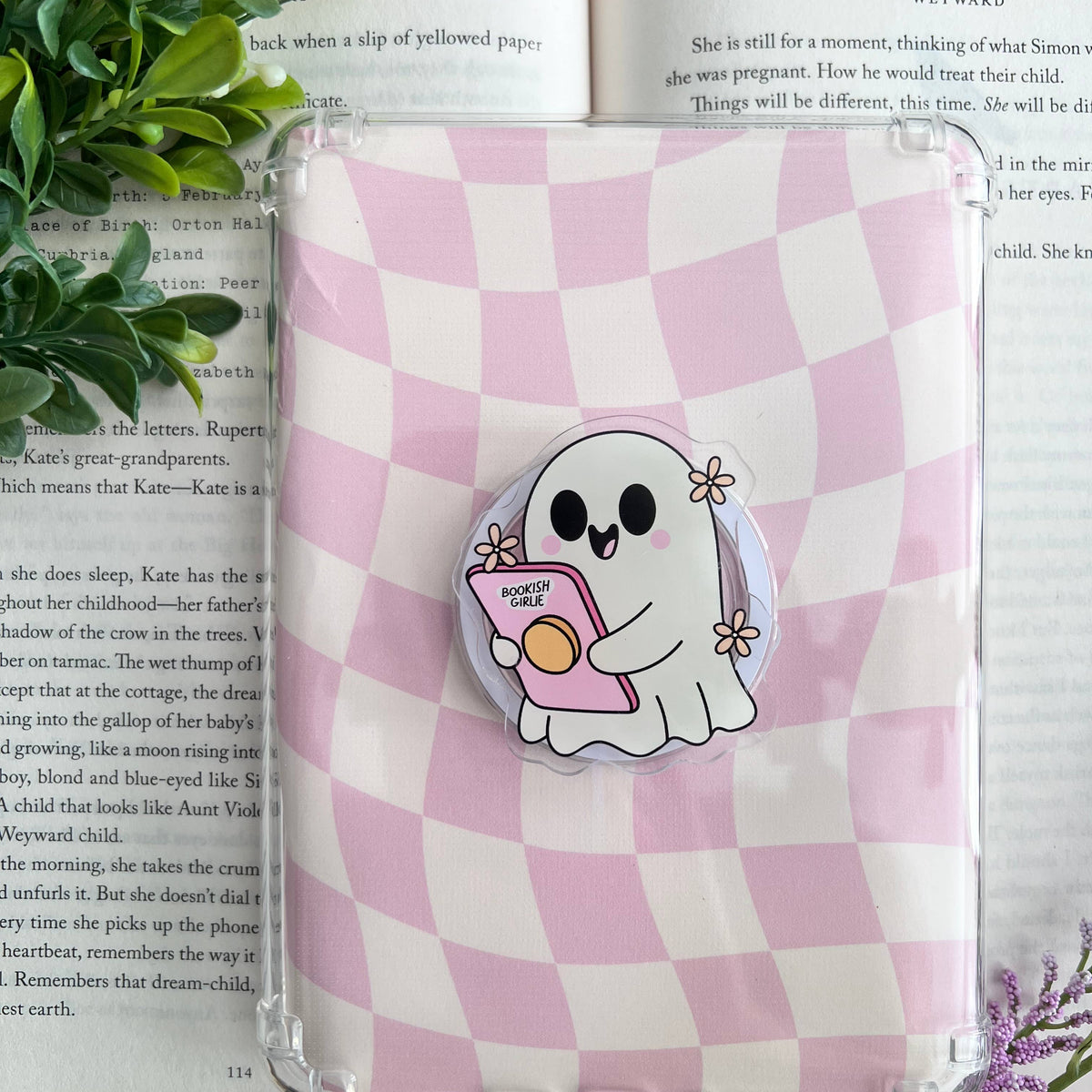Ghost Bookish Girlie e-reader/ phone grip