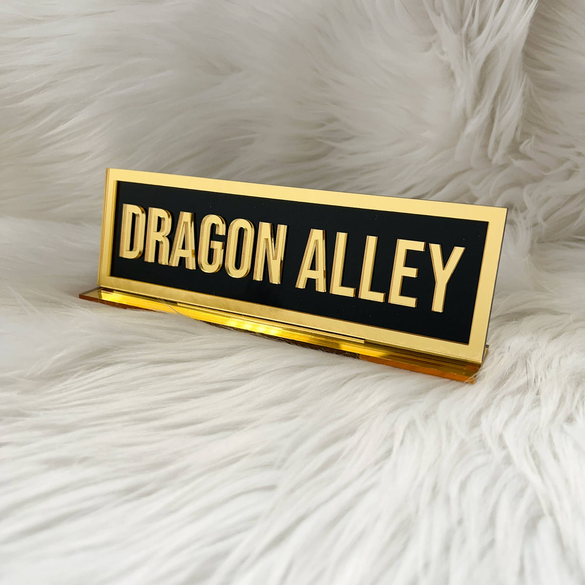 Acrylic Shelf Sign: Dragon Alley
