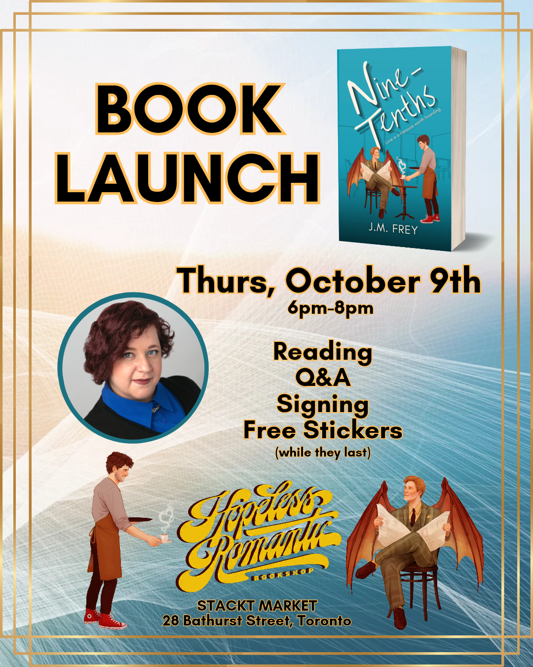Event RSVP: Launch Party for Nine-Tenths by J.M. Frey