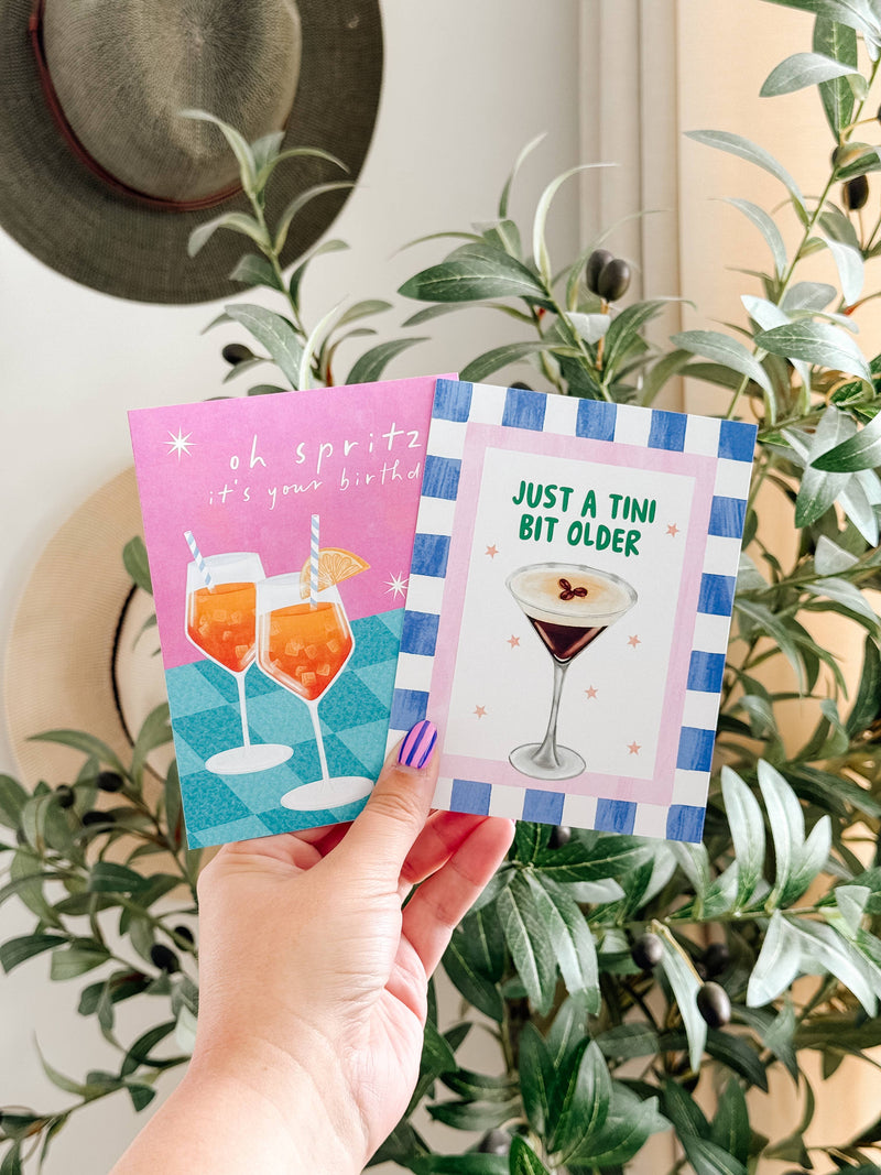 Oh Spritz It's Your Birthday - Aperol Cocktail Summer Card
