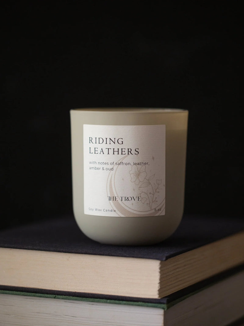 8 OZ CANDLE: Riding Leathers