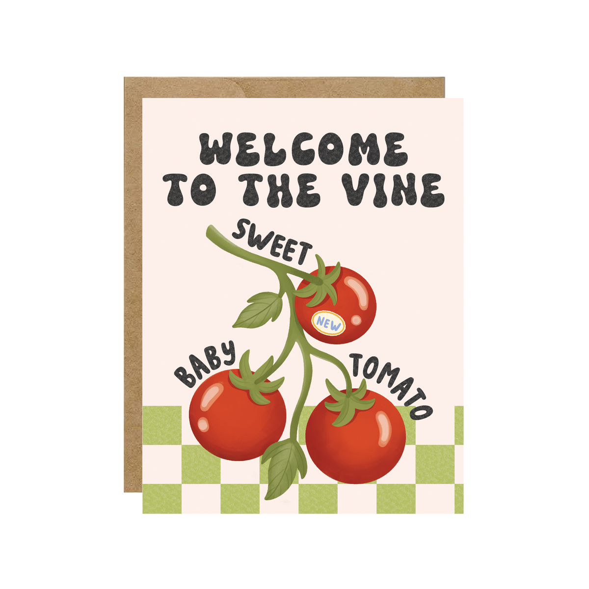Welcome To The Vine Sweet Baby Tomato - Congrats Foodie Card