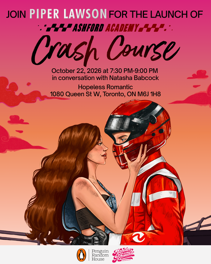 Book Launch: Crash Course by Piper Lawson (October 22nd, 7:30pm)