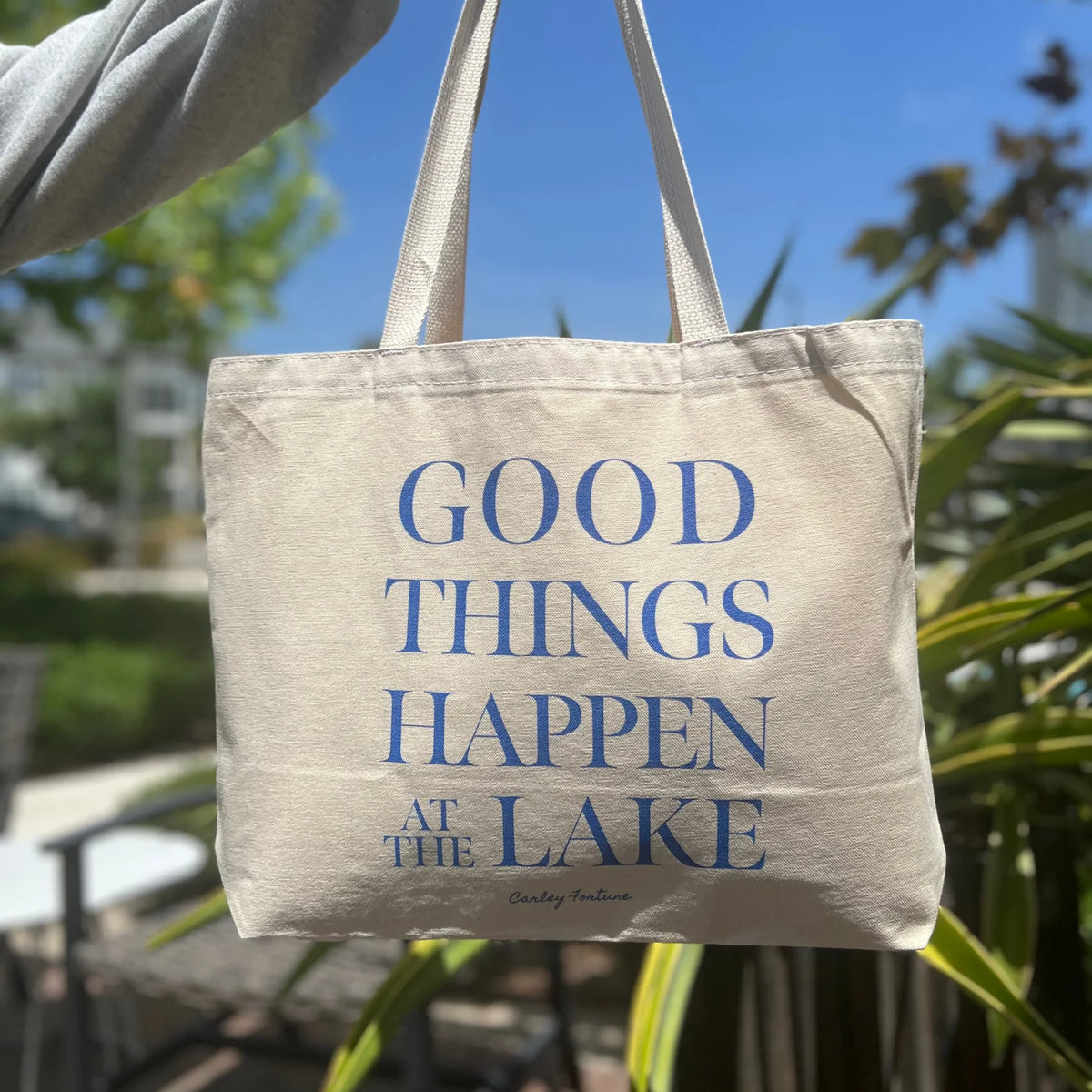 Good Things Happen At the Lake Tote (Carley Fortune Officially Licensed Merch)