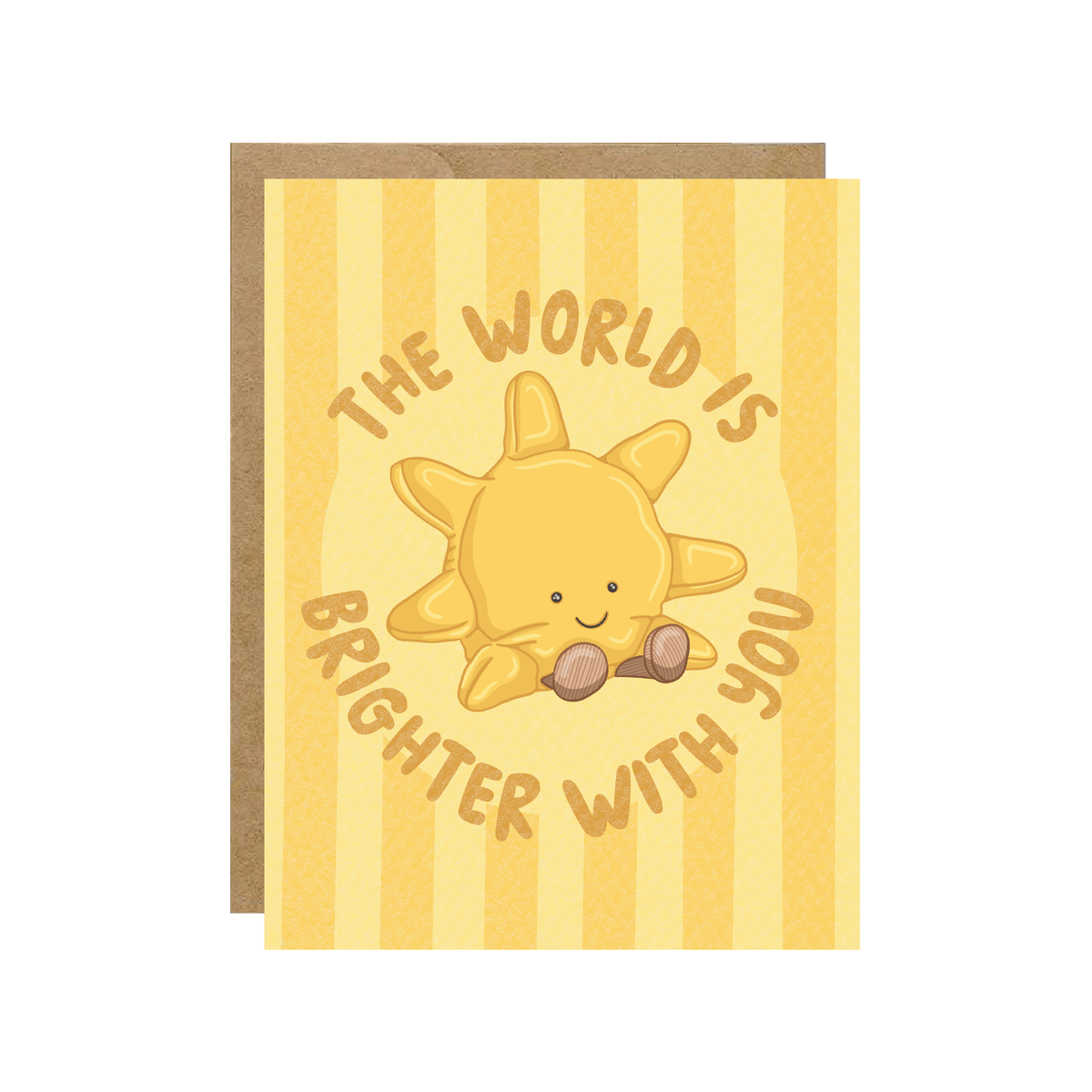 Brighter With You Sun Jelly - Birthday Love Card - Hopeless Romantic