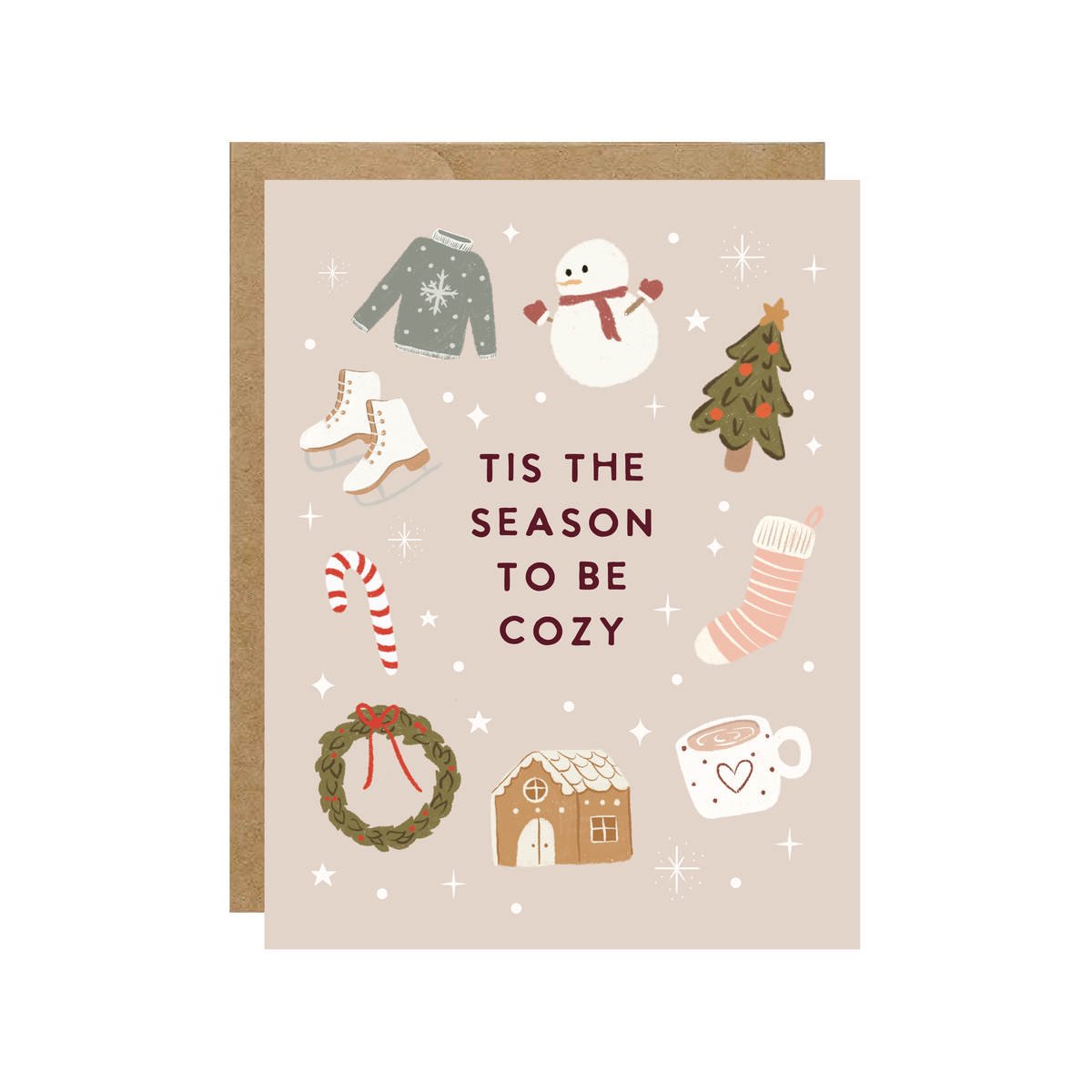Tis the season to be cozy Christmas Card