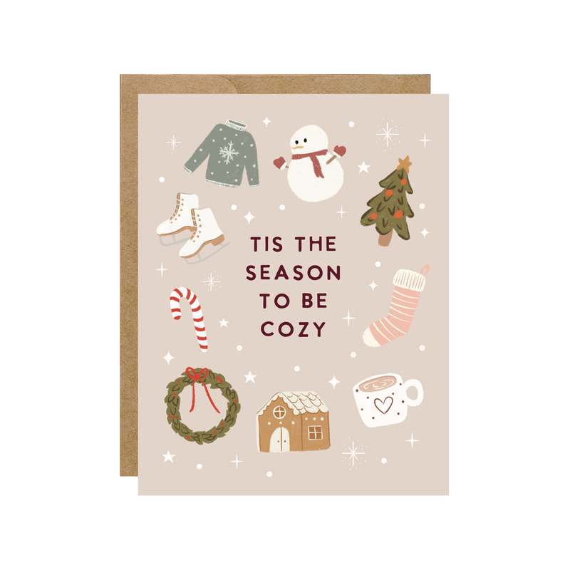 Tis the season to be cozy Christmas Card