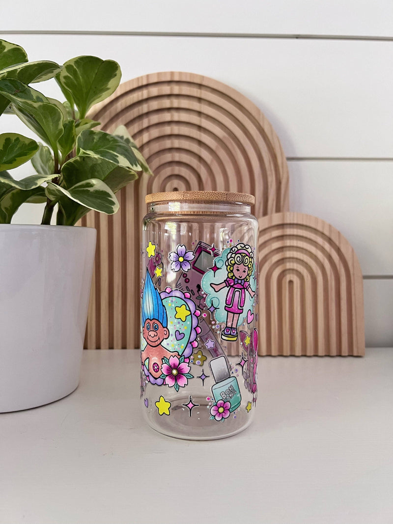 90's Icons Glass Cup