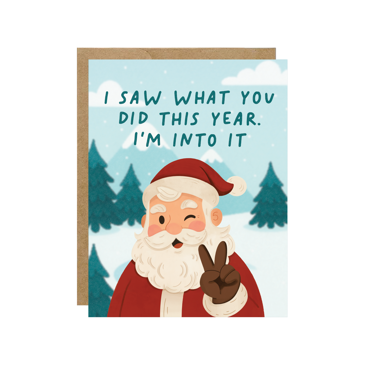 Santa I'm Into It - Cheeky Funny Christmas Card