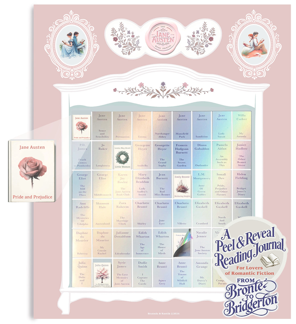 Jane Austen Book Journal Poster