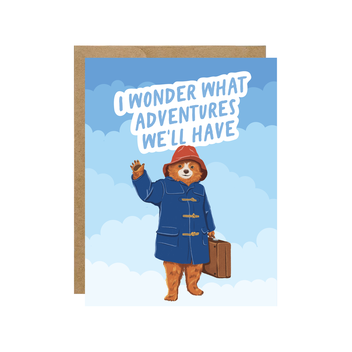 Marmalade Bear - London British Bear Pop Culture Card - Hopeless Romantic
