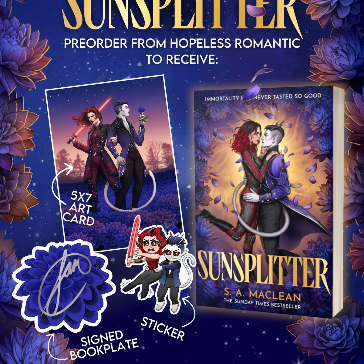 Book launch for Sunsplitter by S.A. Maclean, in conversation with Shalini Abeysekara (August 10, 2026)