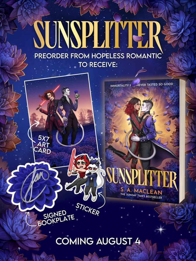 Book launch for Sunsplitter by S.A. Maclean, in conversation with Shalini Abeysekara (August 10, 2026)