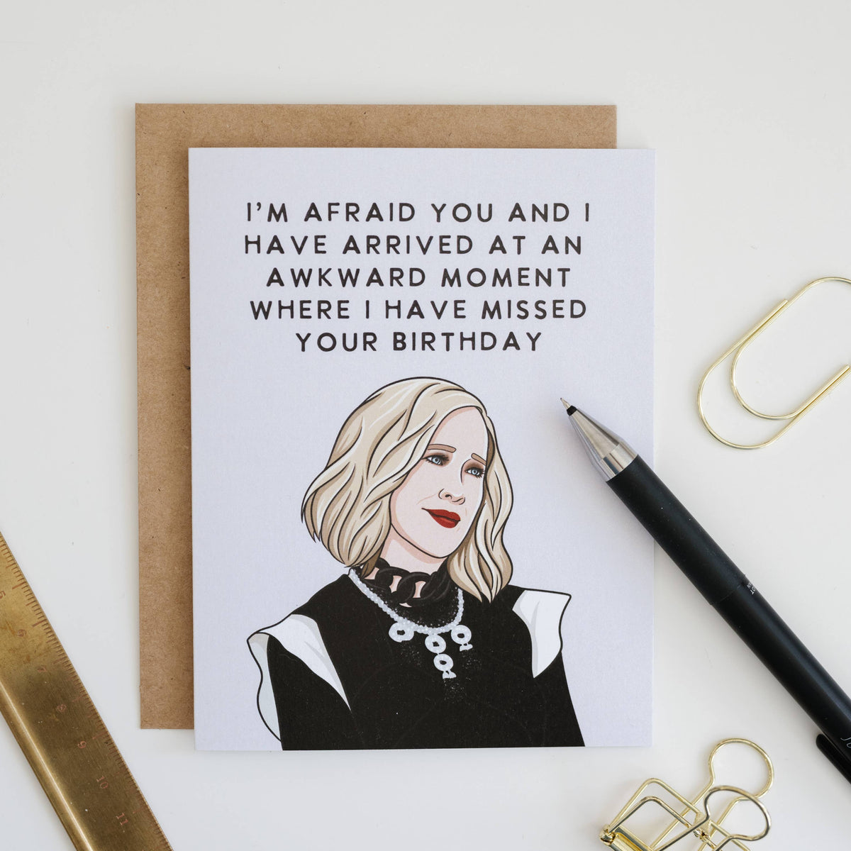 Awkward Moira - Pop Culture Card - Hopeless Romantic