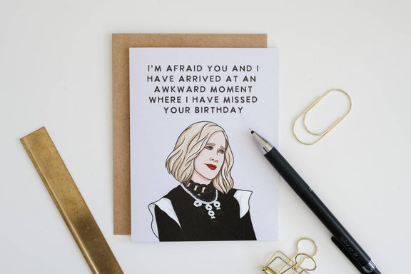 Awkward Moira - Pop Culture Card - Hopeless Romantic