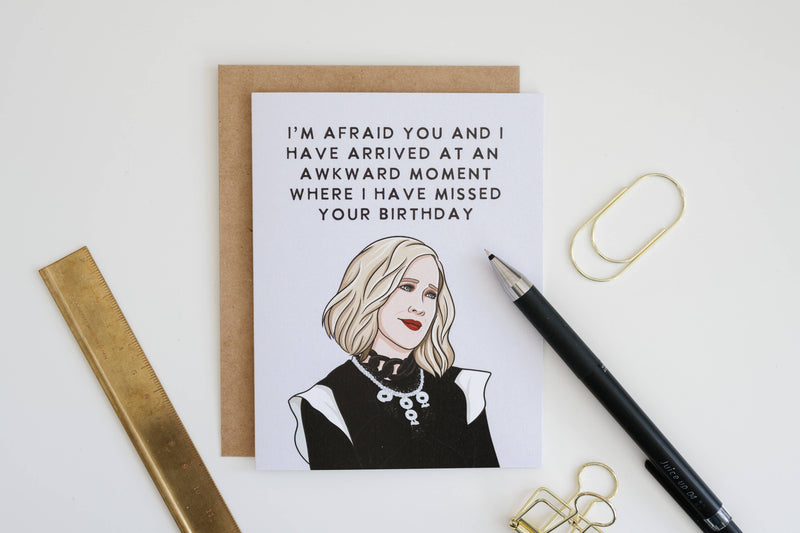Awkward Moira - Pop Culture Card - Hopeless Romantic