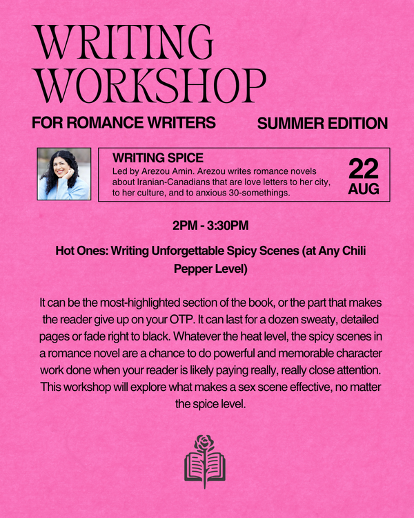 Writing Workshop: Arezou Amin 22nd August