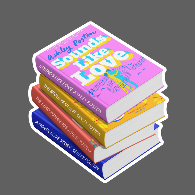 A Novel Love Story SIGNED +free book stack sticker