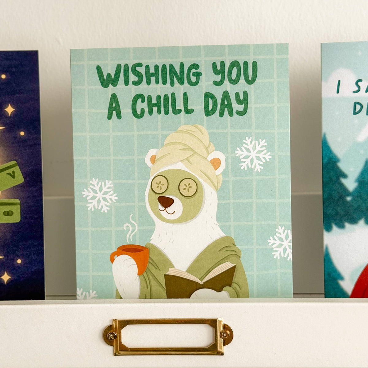 Chill Day - Relax Polar Bear Spa Day Card - Hopeless Romantic