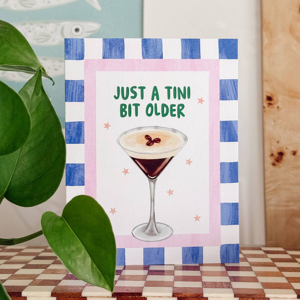 Tini Bit Older - Espresso Martini Cocktail Birthday Card