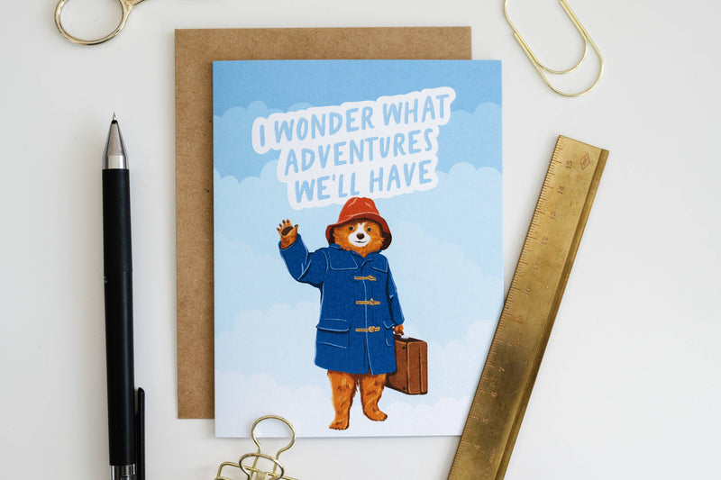Marmalade Bear - London British Bear Pop Culture Card - Hopeless Romantic