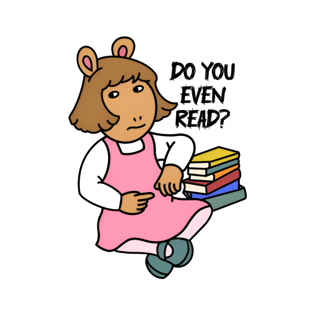 DW - Do you even read? Sticker