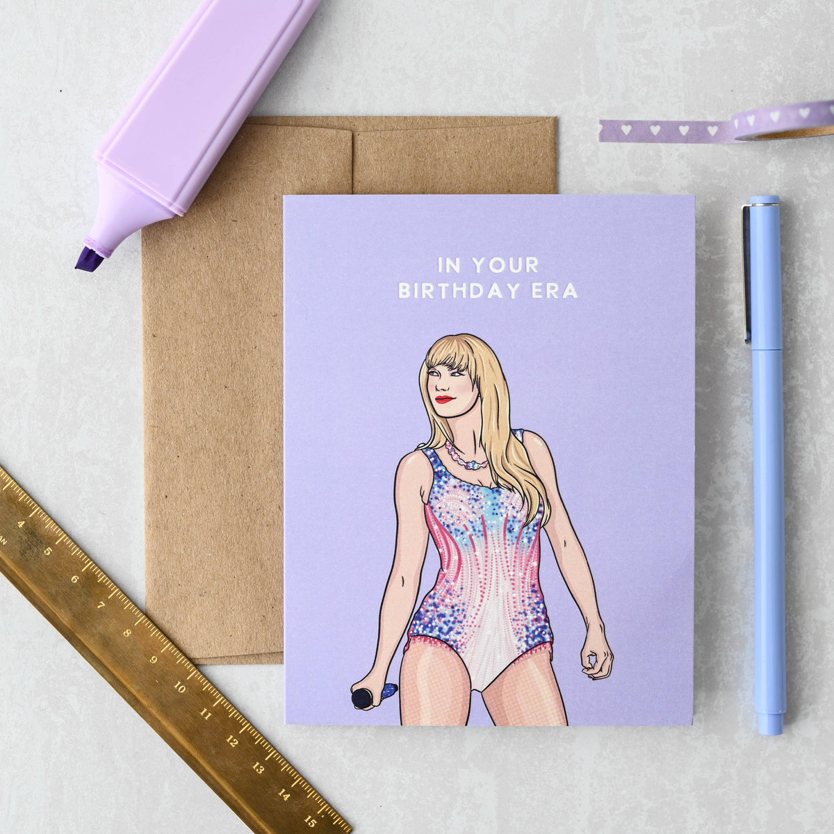 In Your Birthday Era - Tour Pop Culture Birthday Card - Hopeless Romantic