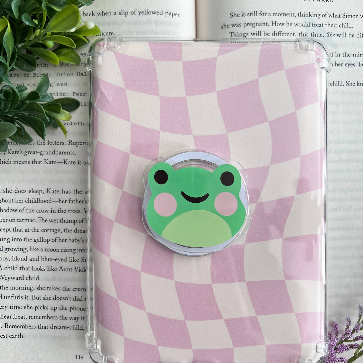 Frog Emotional Support e-reader/ phone grip