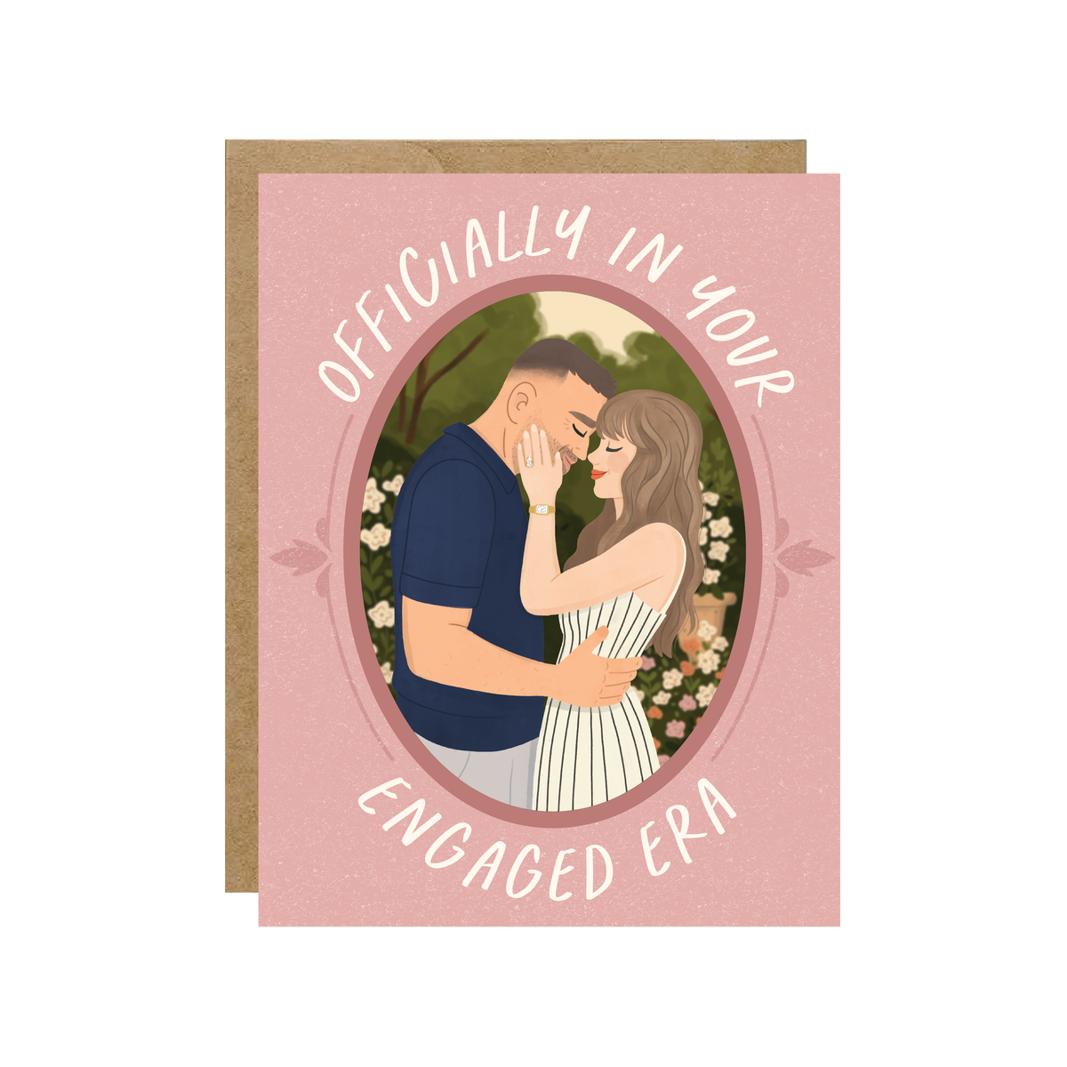 Officially In Your Engaged Era - Secret Garden Love Card