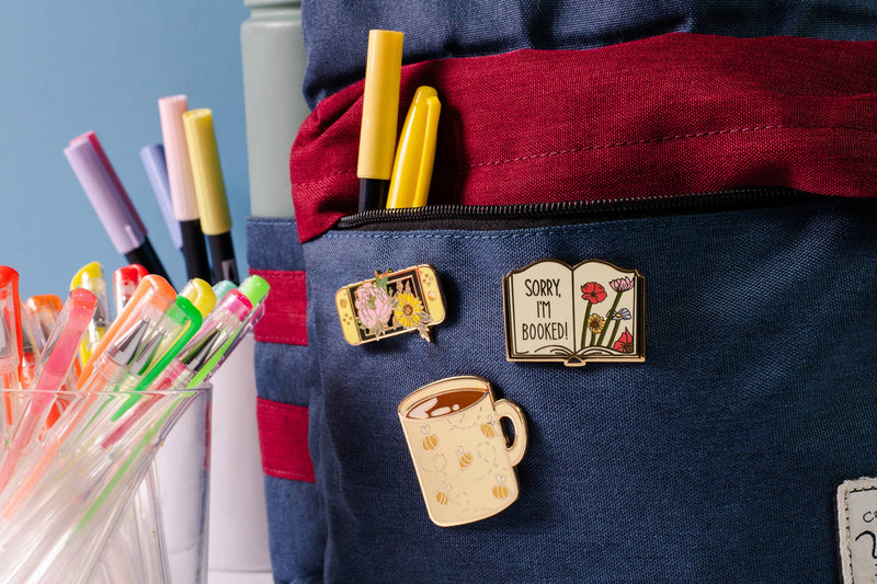 Big Bee-tha Cup Of Joe Enamel Pin