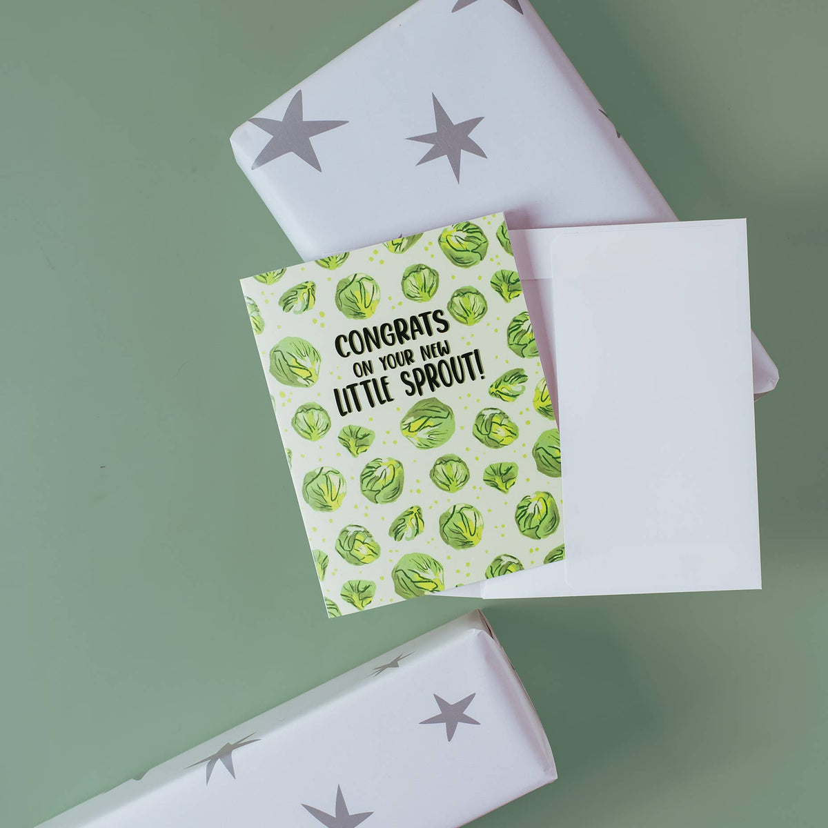 Congrats On Your New Little Sprout! - Greeting Card