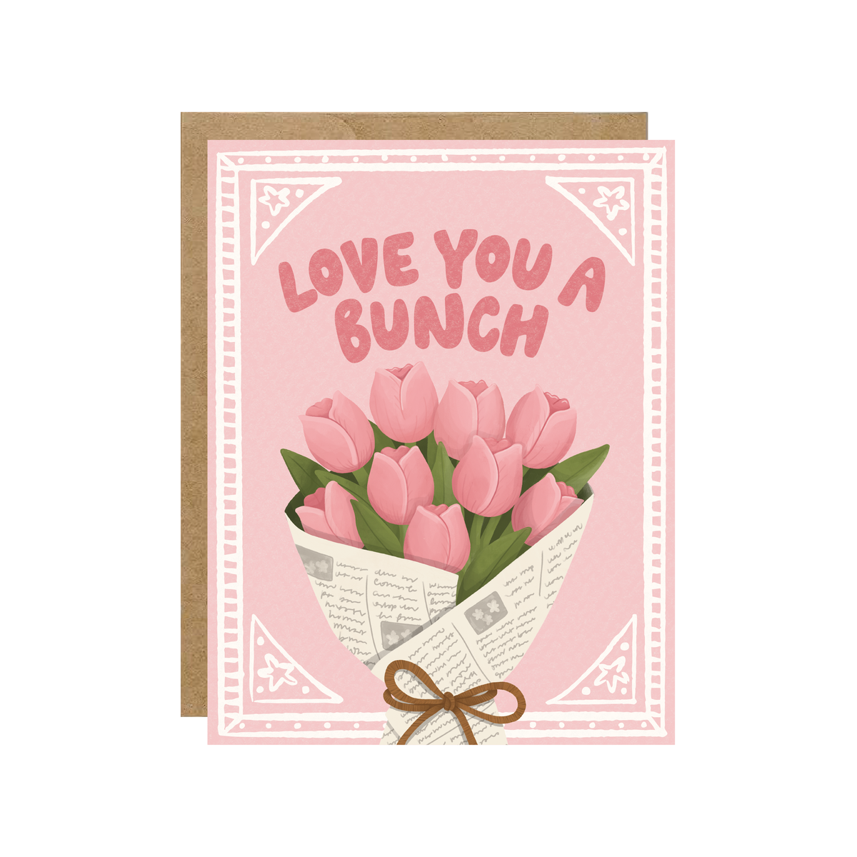 Love You A Bunch - Flower Market Tulips Love Birthday Card