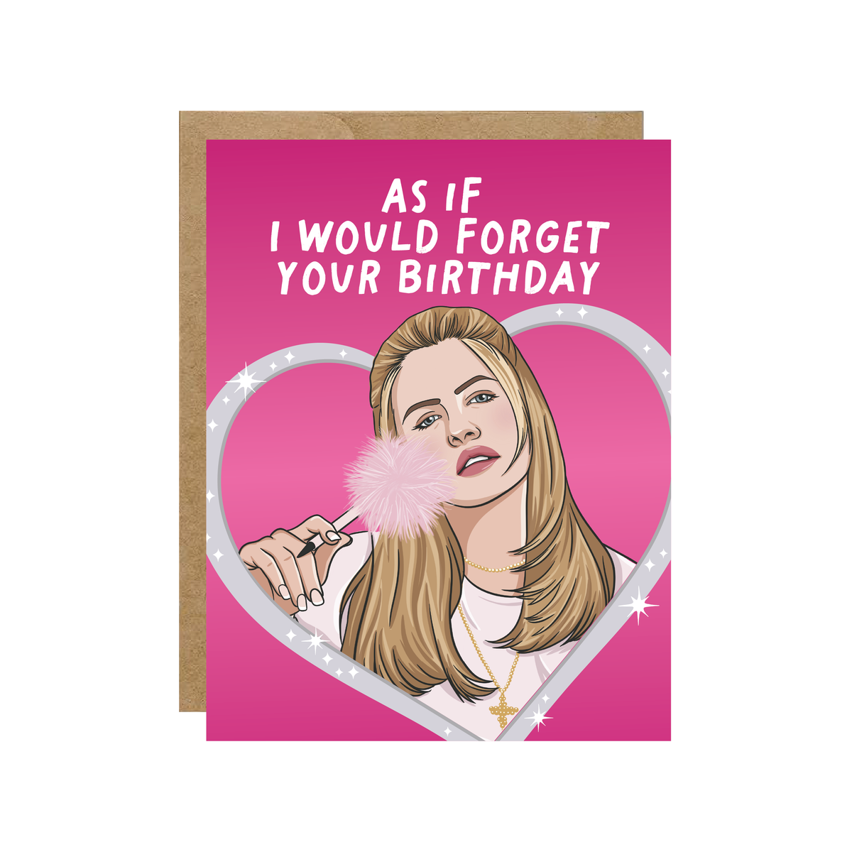 Clueless - Retro 90's Pop Culture Card - Hopeless Romantic