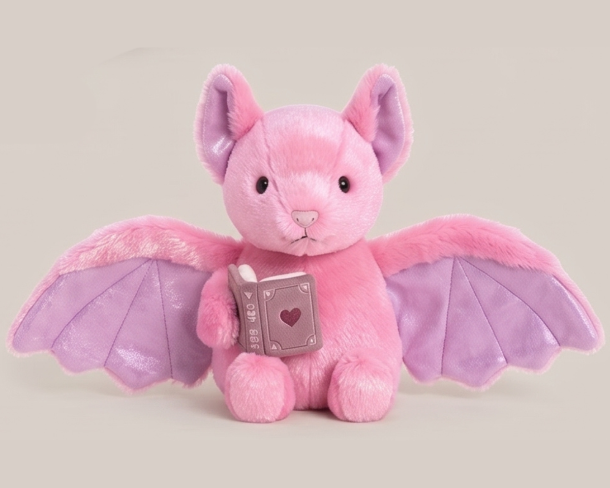 Pink Bat Plushie