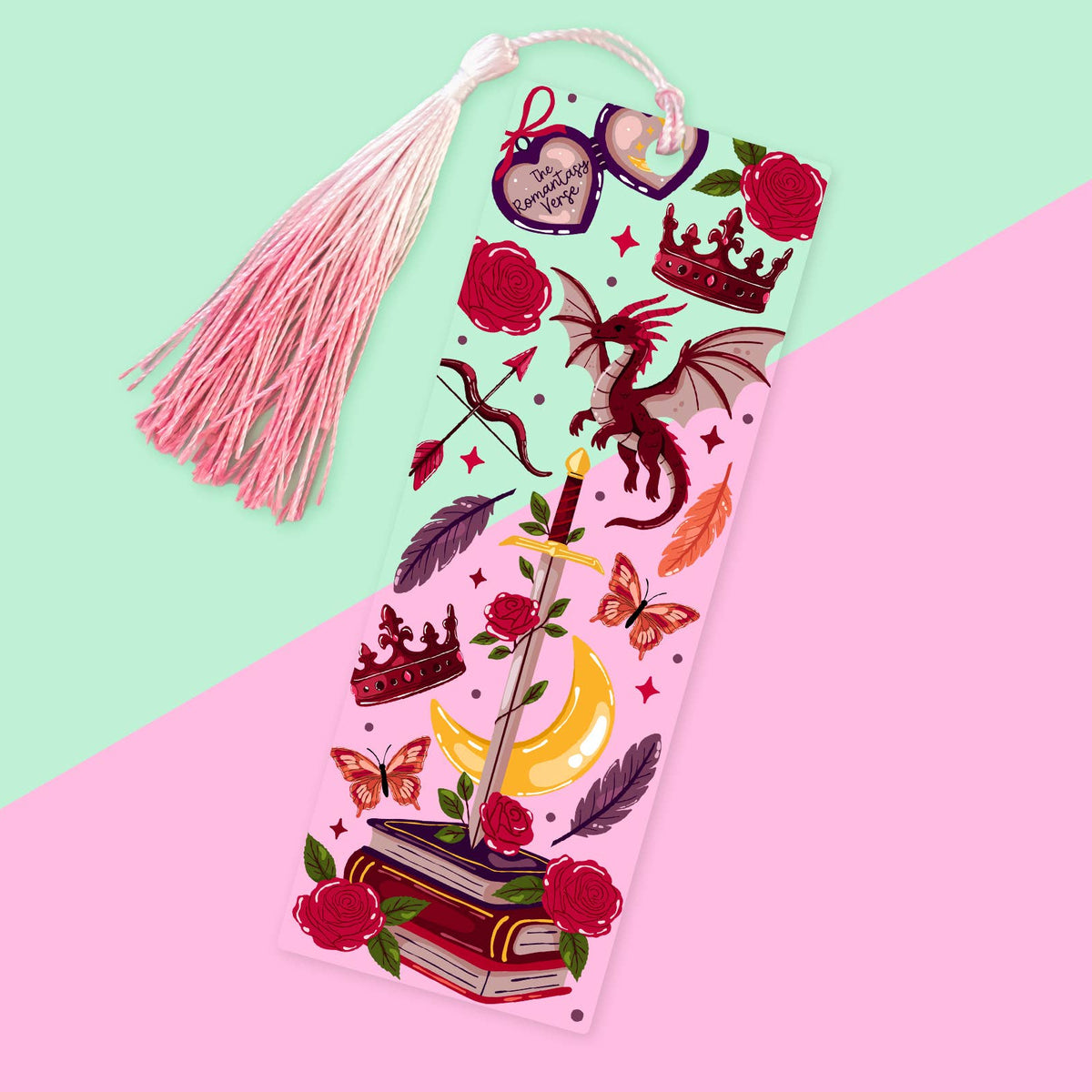 Romance Dragon Acrylic Bookmark