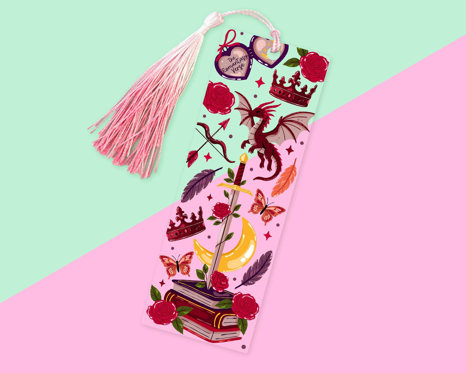 Romance Dragon Acrylic Bookmark