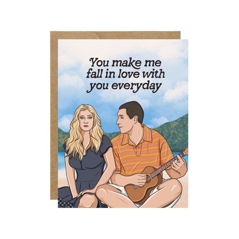 First Dates - Valentine's Day Hawaiian Pop Culture Card - Hopeless Romantic