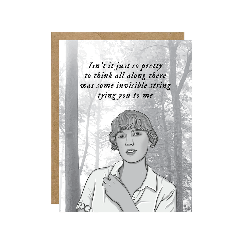 Folklore Invisible String - Pop Culture Card - Hopeless Romantic