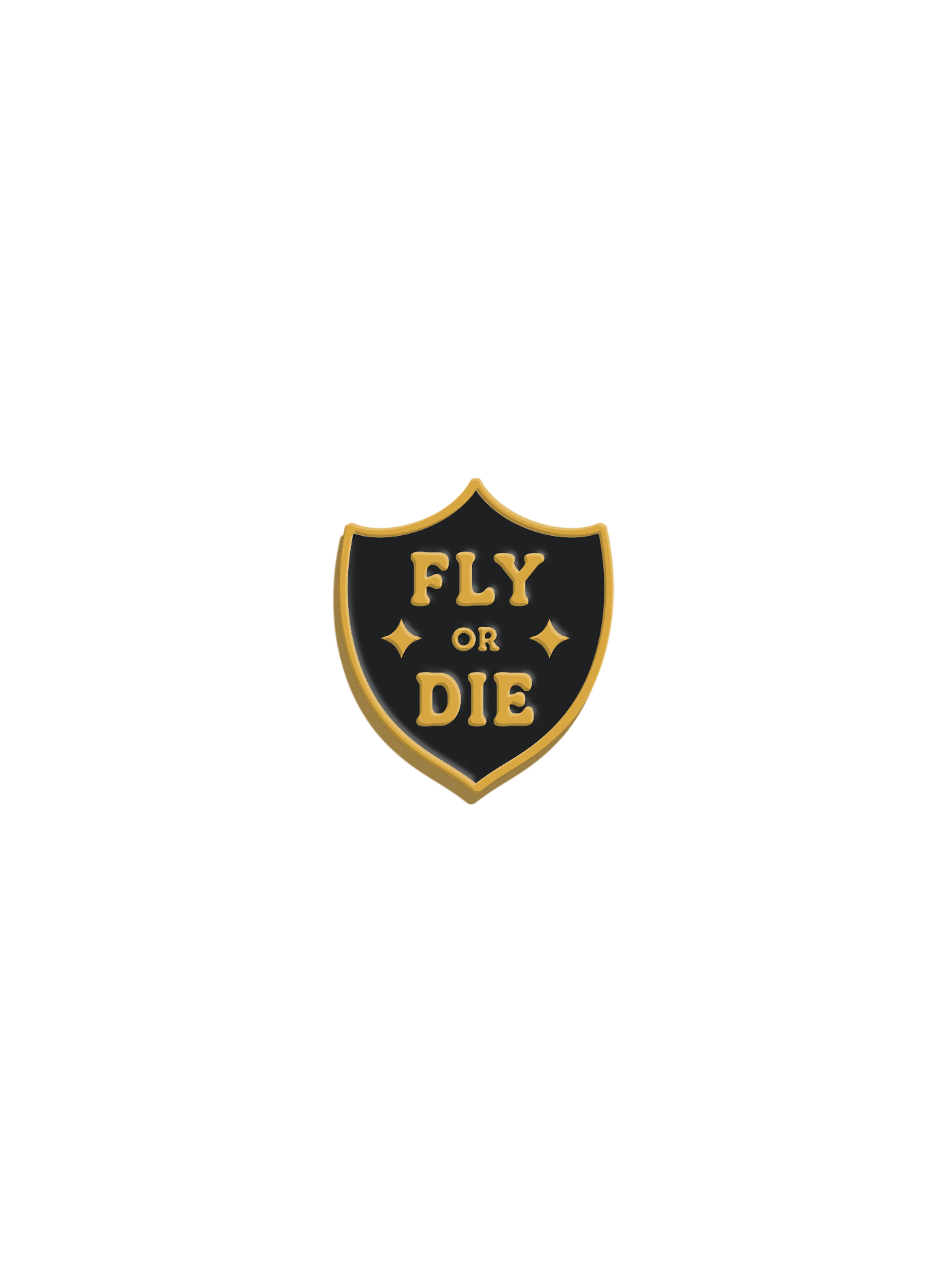 Fourth Wing: Fly or Die Enamel Pin