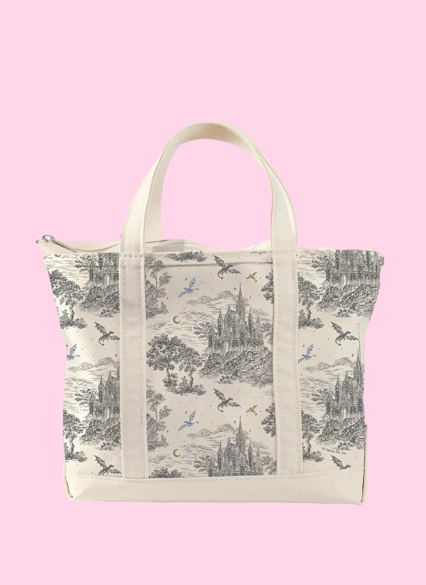 Fourth Wing: Basgiath Toile Large Zippered Tote Bag
