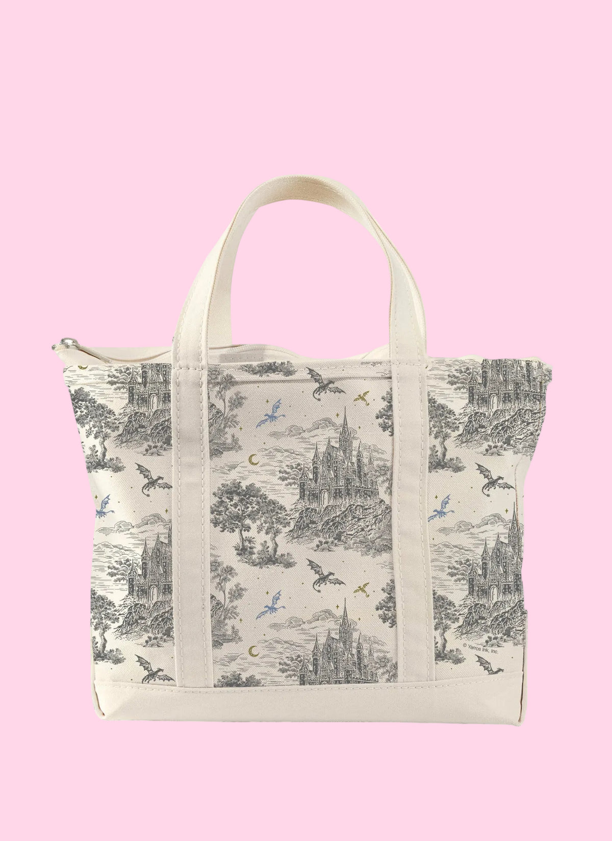 Fourth Wing: Basgiath Toile Large Zippered Tote Bag
