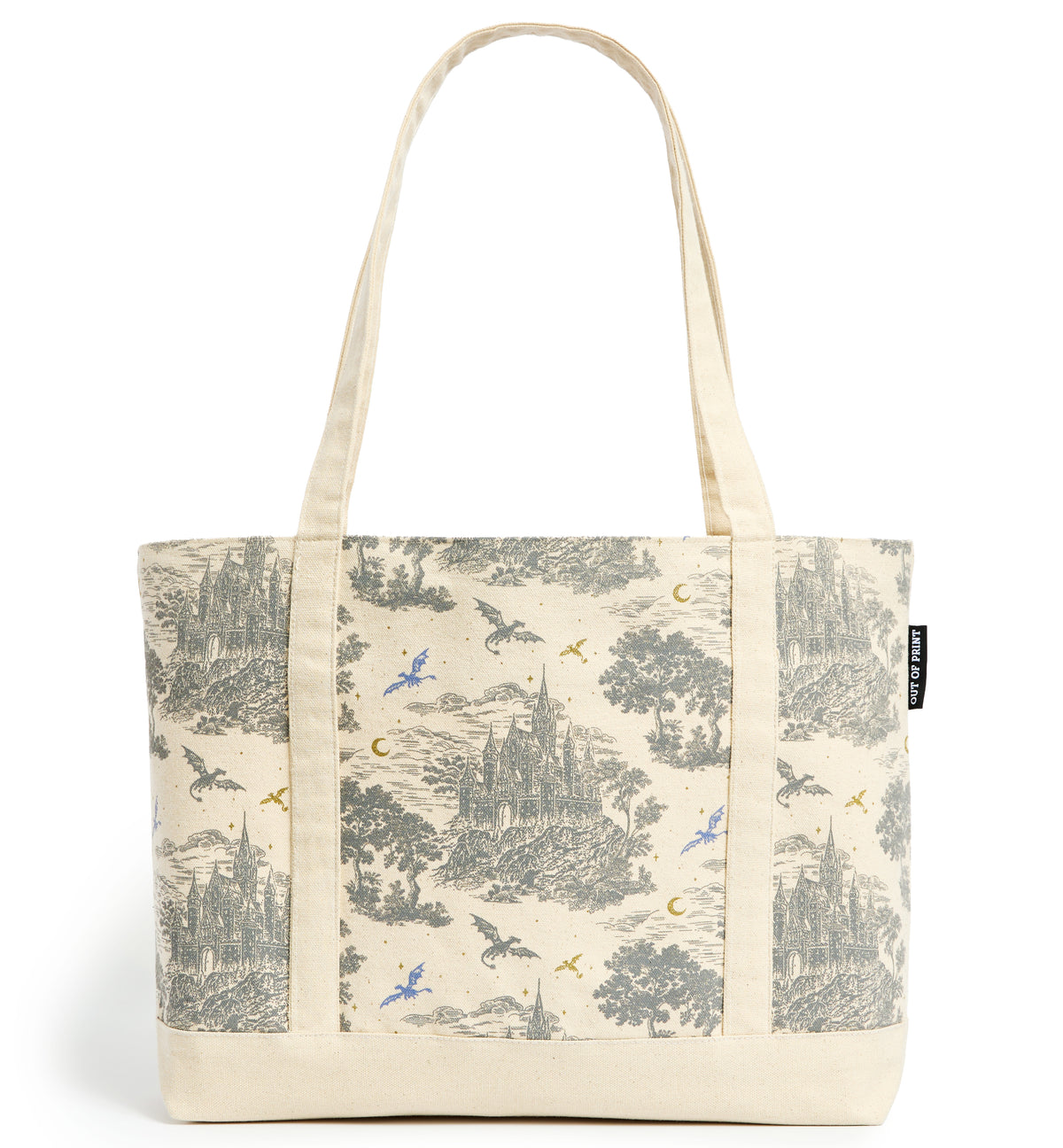 Fourth Wing: Basgiath Toile Large Zippered Tote Bag