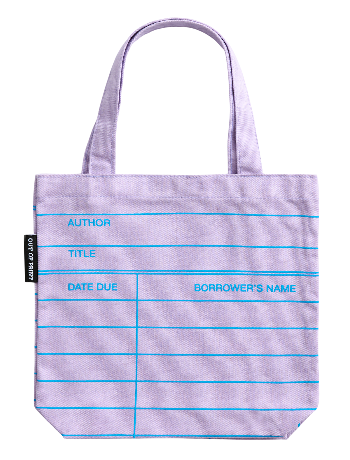 Library Card (Lilac) Mini Tote Bag